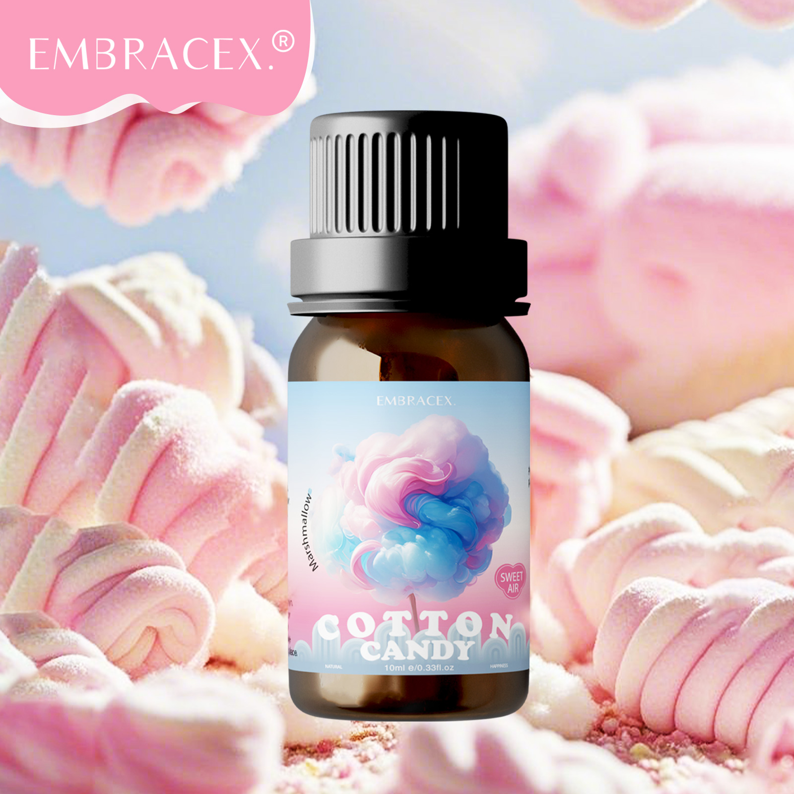 Fragrance World Perfume - 10ml Marshmallow/Cotton Candy Fragrance Oils Perfume