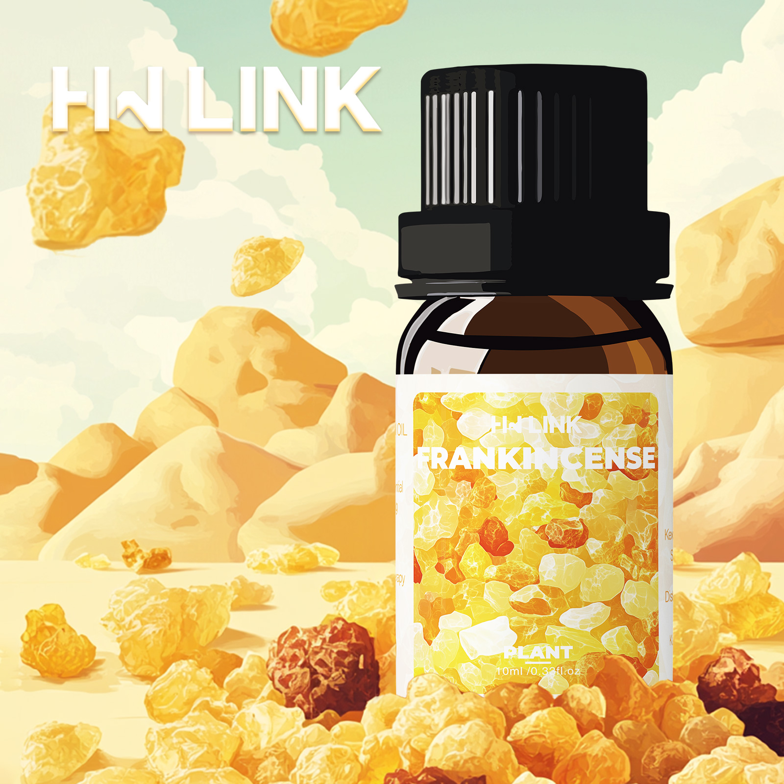 Sandalwood Perfume Oil - Frankincense Essential Oil 10ml 100% Pure