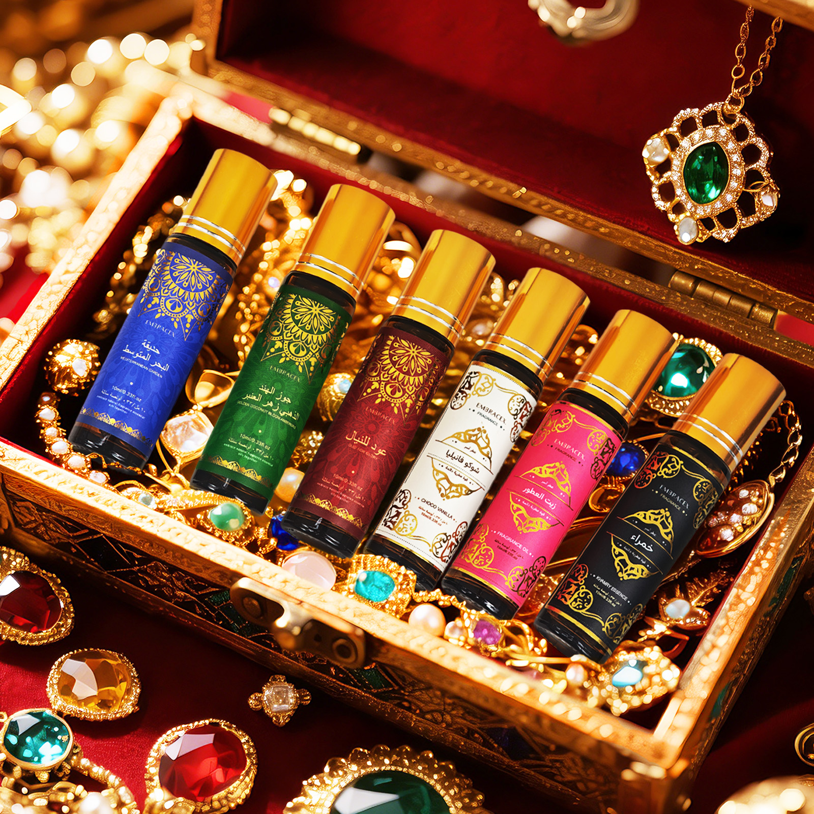 Sandalwood Perfume Oil - 8PC/1PC 10ml Roller Essential Oils Eid
