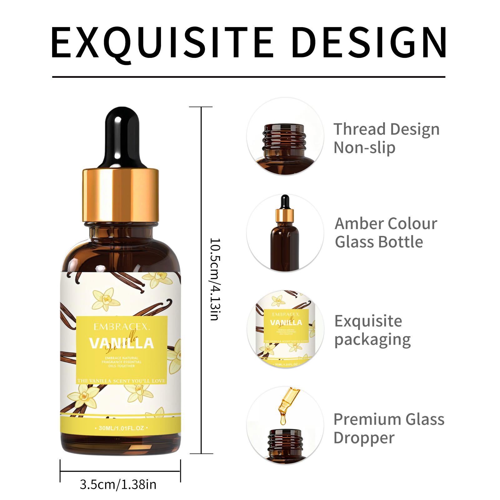 30ml Vanilla Essential Oil Per - огляд і ціна Vanilla Perfume Oil