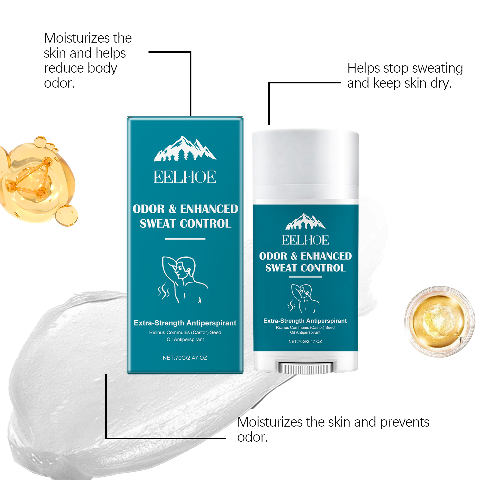 70g Antiperspirant Stick Lasti - огляд і ціна Sandalwood Perfume Oil