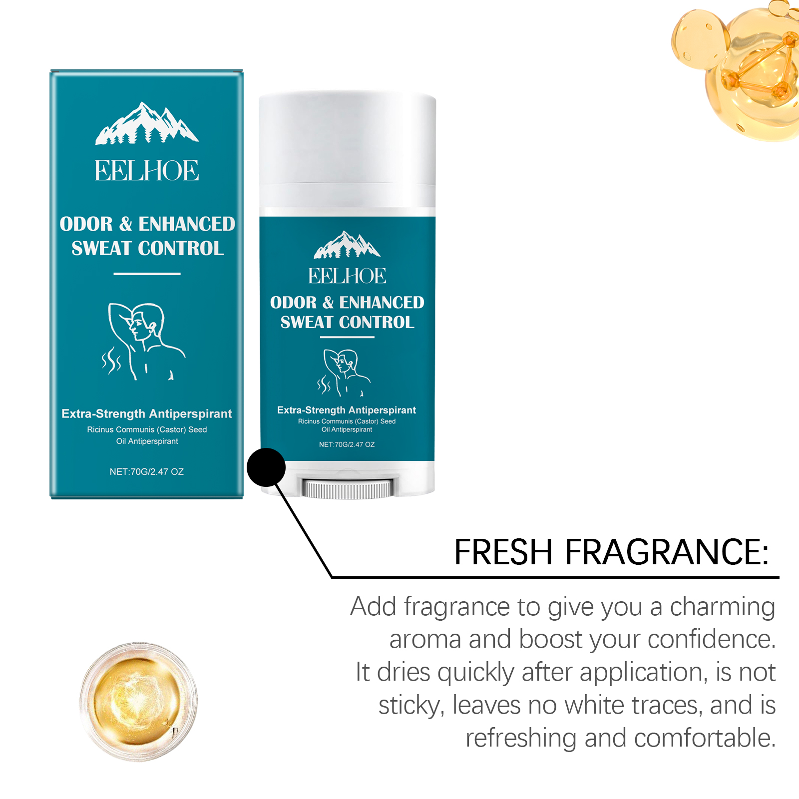 70g Antiperspirant Stick Lasti - огляд і ціна Sandalwood Perfume Oil