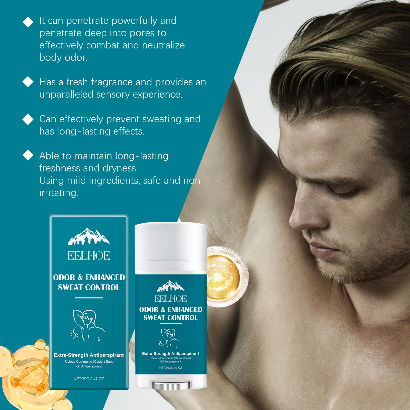 70g Antiperspirant Stick Lasti - огляд і ціна Sandalwood Perfume Oil