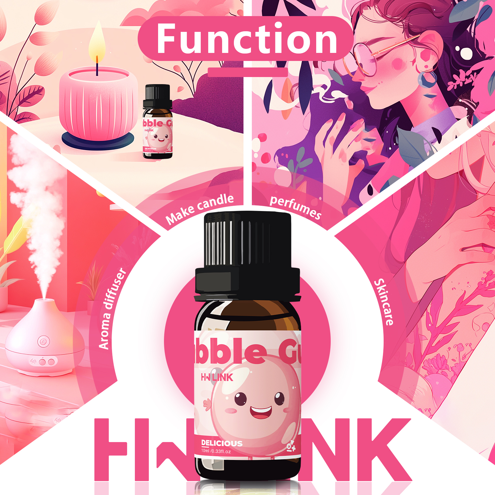 10ml Bubble Gum Essential Oils - огляд і ціна Sandalwood Perfume Oil