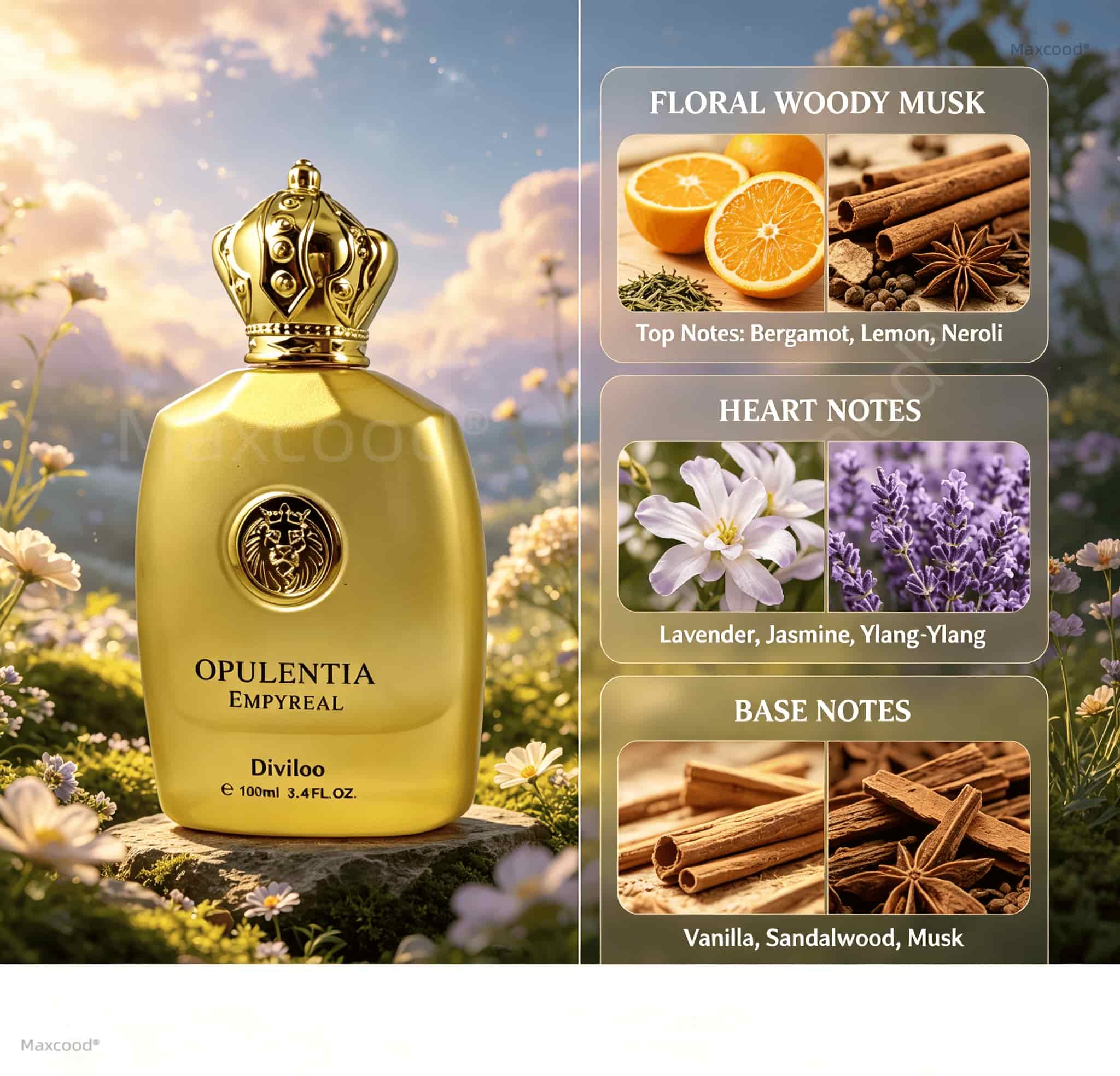 Floral, woody, and musky notes - огляд і ціна Perfume Long Fragrance