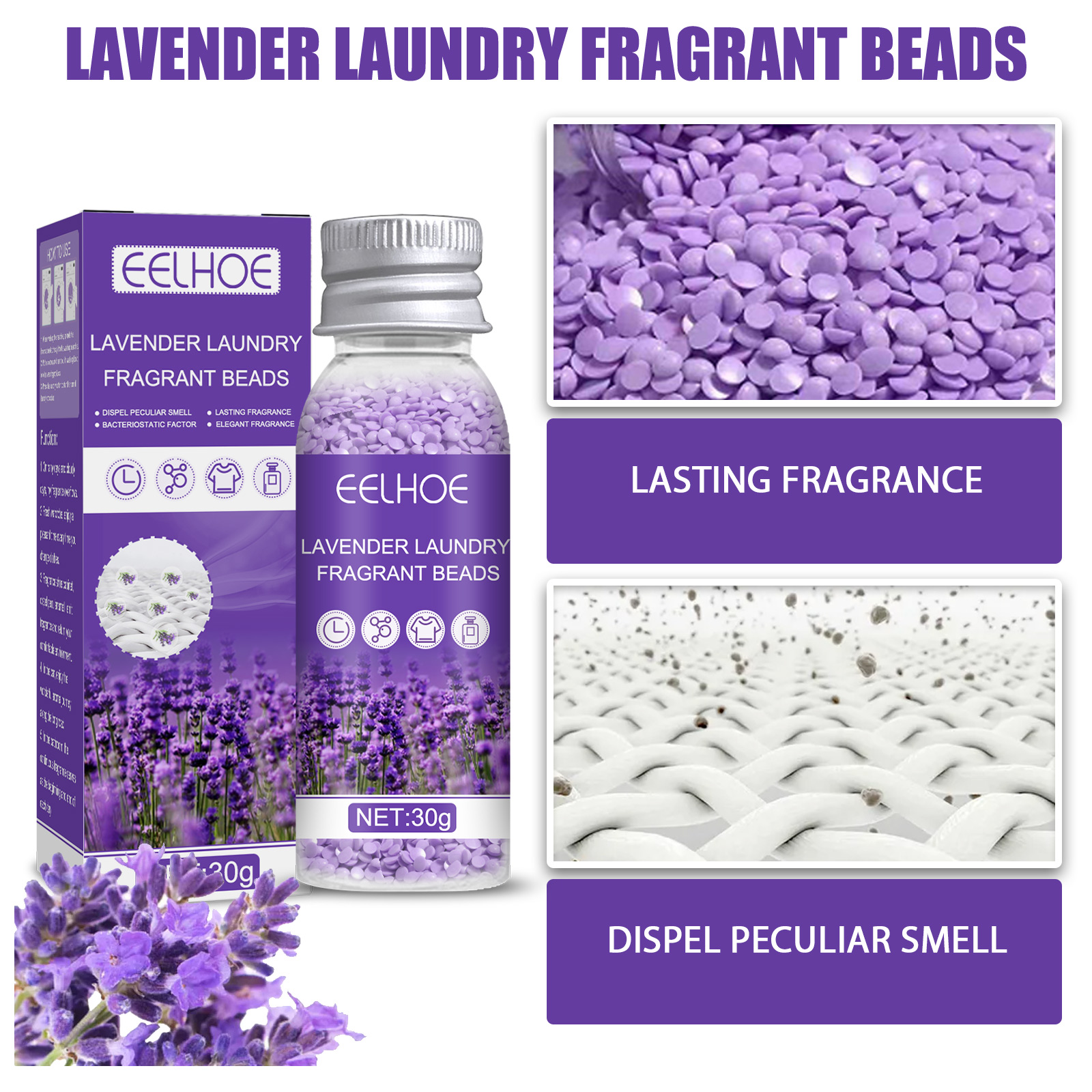 Lavender Fragrance Beads Laund - огляд і ціна Perfume Fragrance Laundry Detergent