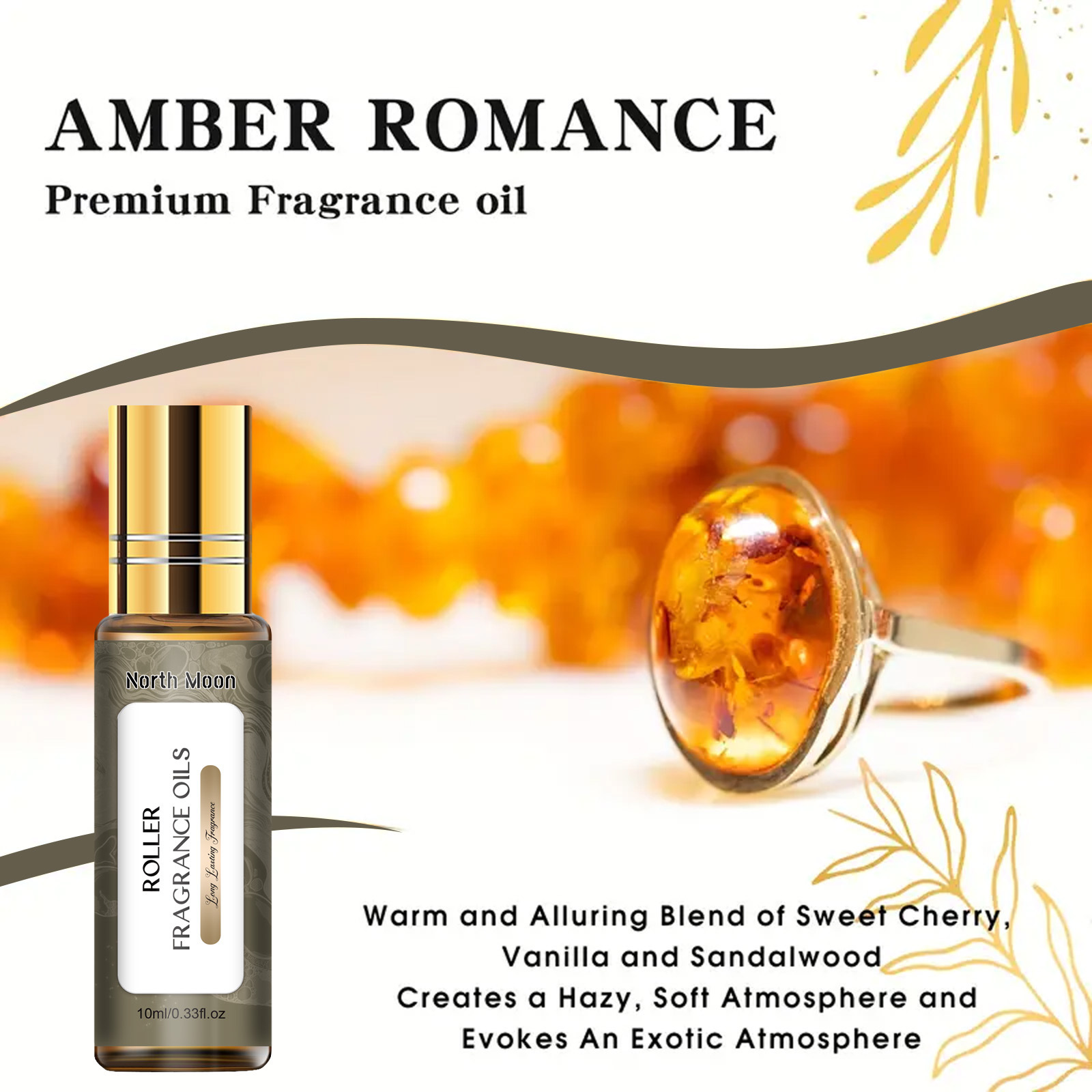 North Moon 10ml Sandalwood Rol - огляд і ціна Sandalwood Perfume Oil