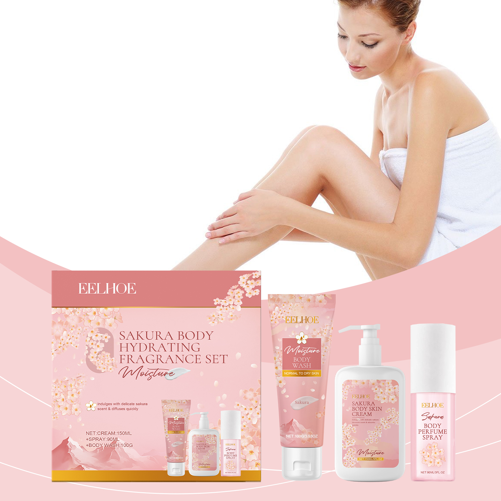 Sakura Flower Body Skin Care S - огляд і ціна Perfume Fragrance Lotion