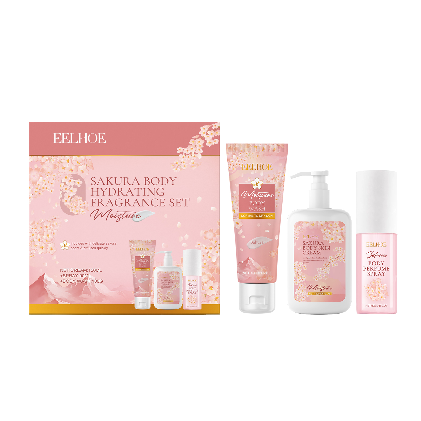 Sakura Flower Body Skin Care S - огляд і ціна Perfume Fragrance Lotion