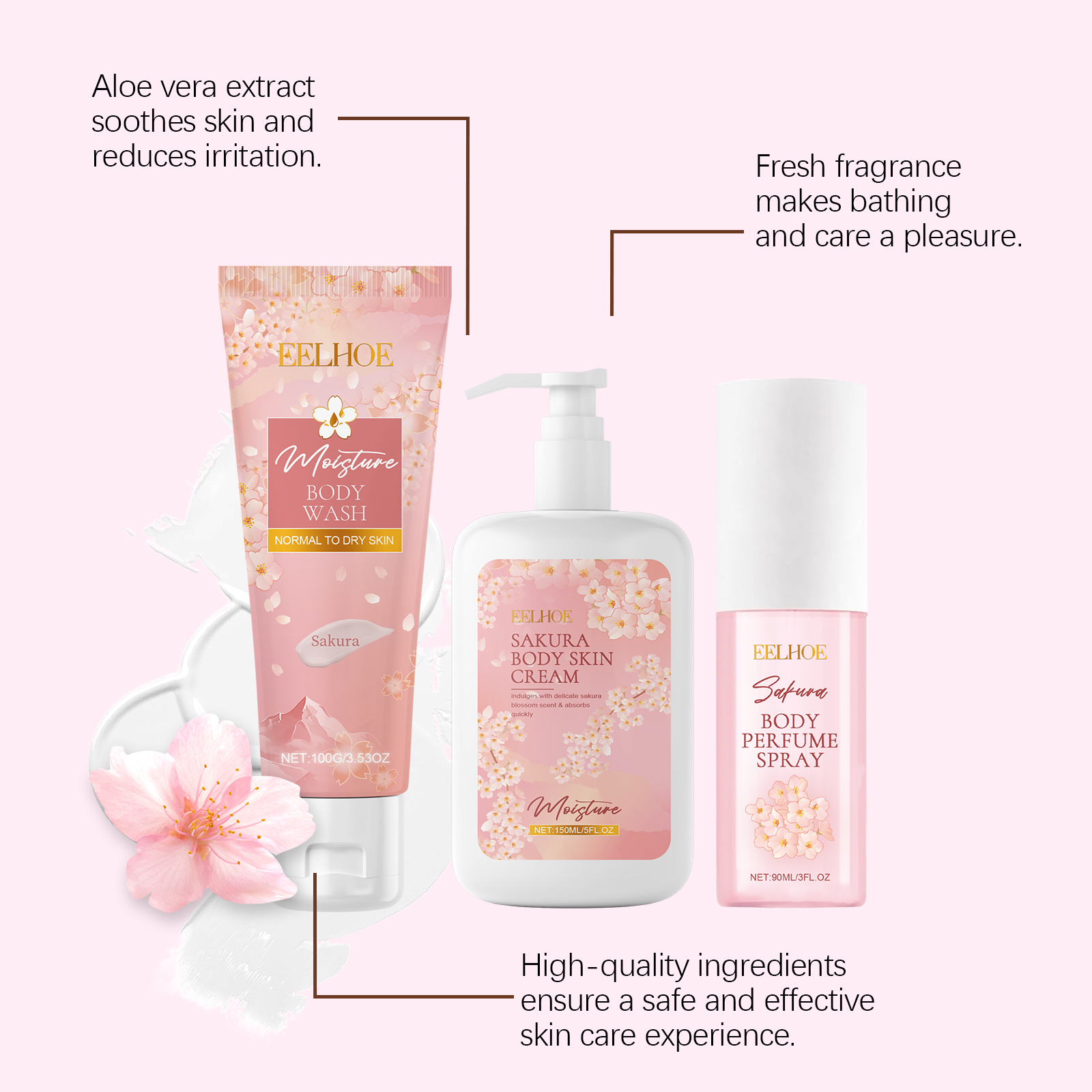 Sakura Flower Body Skin Care S - огляд і ціна Perfume Fragrance Lotion