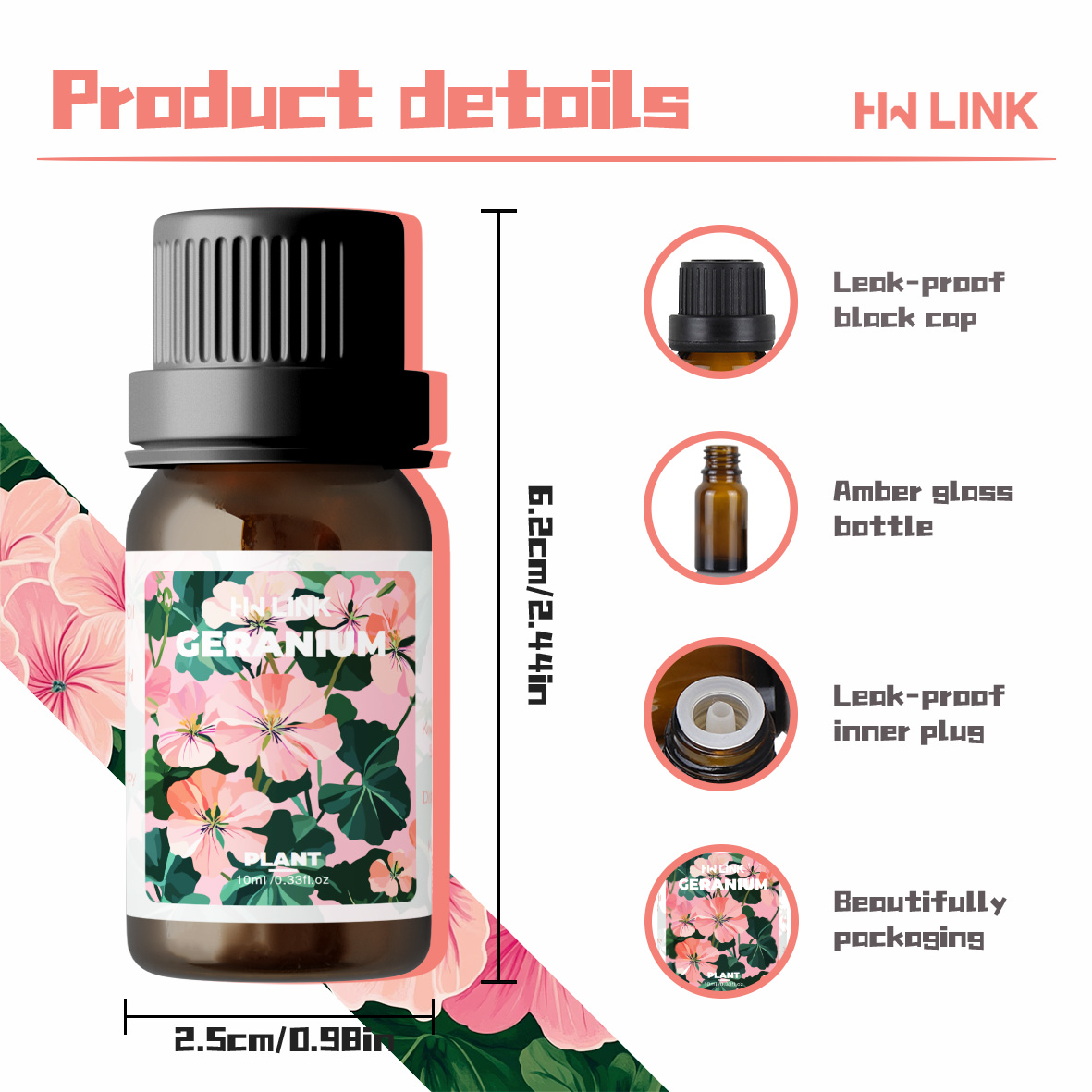 Geranium Essential Oil 10ml 10 - огляд і ціна Sandalwood Perfume Oil