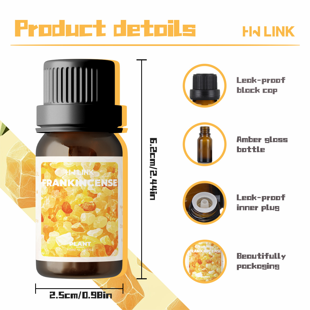 Frankincense Essential Oil 10m - огляд і ціна Sandalwood Perfume Oil